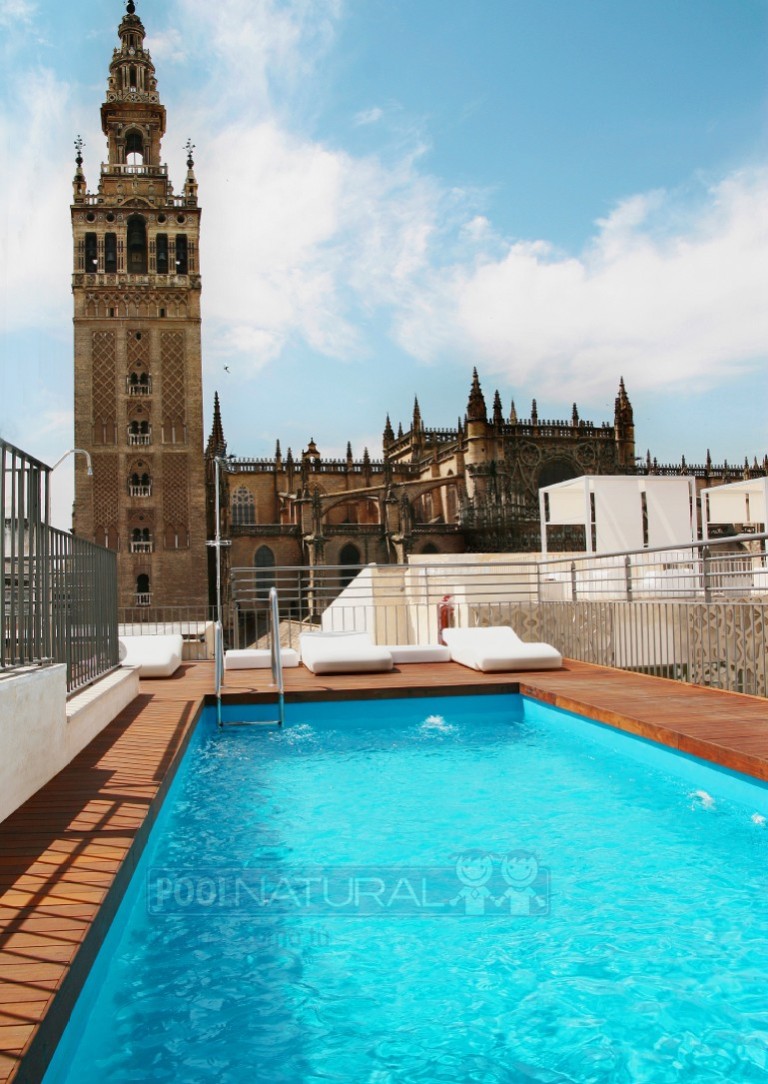 Piscinas con suelo de madera